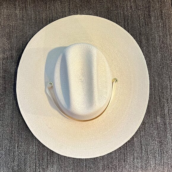 Janessa Leone Palmer Straw Hat, Large, Color: Bleach, NWT main image 7